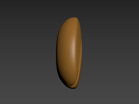 Coffee bean 3D Print Model
