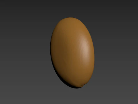 Coffee bean 3D Print Model