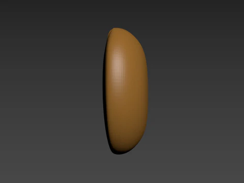 Coffee bean 3D Print Model