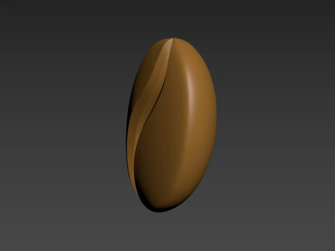 Coffee bean 3D Print Model