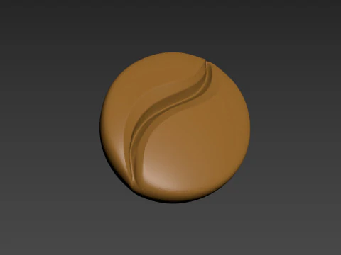 Coffee bean 3D Print Model