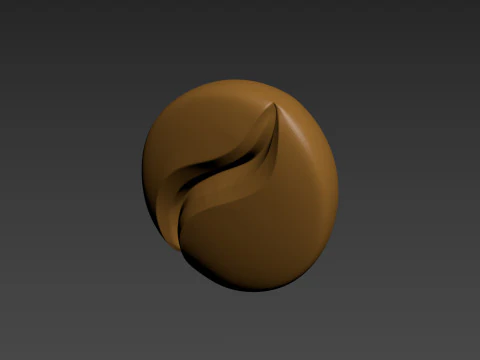 Coffee bean 3D Print Model