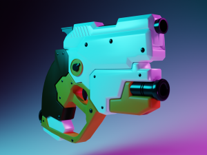 Sci-Fi Pistol 3D Model