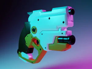विज्ञान कथा पिस्तौल 3D मॉडल
