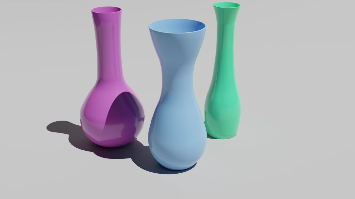 Ordinary vases low-poly 3D Model .c4d .max .obj .3ds .fbx .stl .blend 