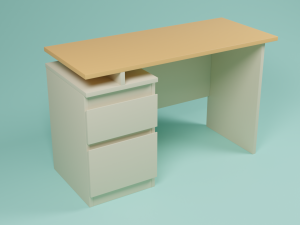 Computer desk Modelo 3D