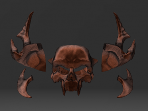 CASCO HALLOWEEN KELERITAS SKULL FORTNITE Modelo 3D