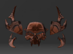 CASCO HALLOWEEN KELERITAS SKULL FORTNITE 3D Model