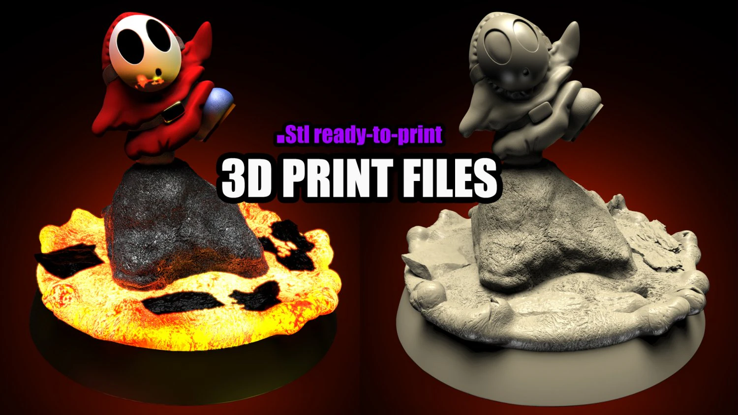 T&Iacute;MIDO - O FILME DE SUPER MARIO BROS - MODELO DE IMPRESS&Atilde;O 3D STL Modelo de Impressão 3D .c4d .max .obj .3ds .fbx .stl .blend 