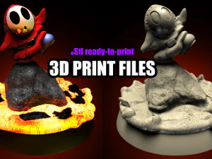 RAGAZZO TIMIDO - IL FILM DI SUPER MARIO BROS - MODELLO STAMPA 3D STL Modello di stampa 3D