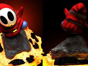 T&Iacute;MIDO - O FILME DE SUPER MARIO BROS - MODELO DE IMPRESS&Atilde;O 3D STL Modelo de Impressão 3D