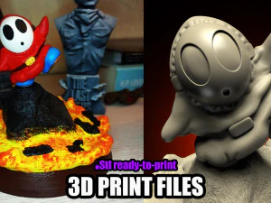 T&Iacute;MIDO - O FILME DE SUPER MARIO BROS - MODELO DE IMPRESS&Atilde;O 3D STL Modelo de Impressão 3D