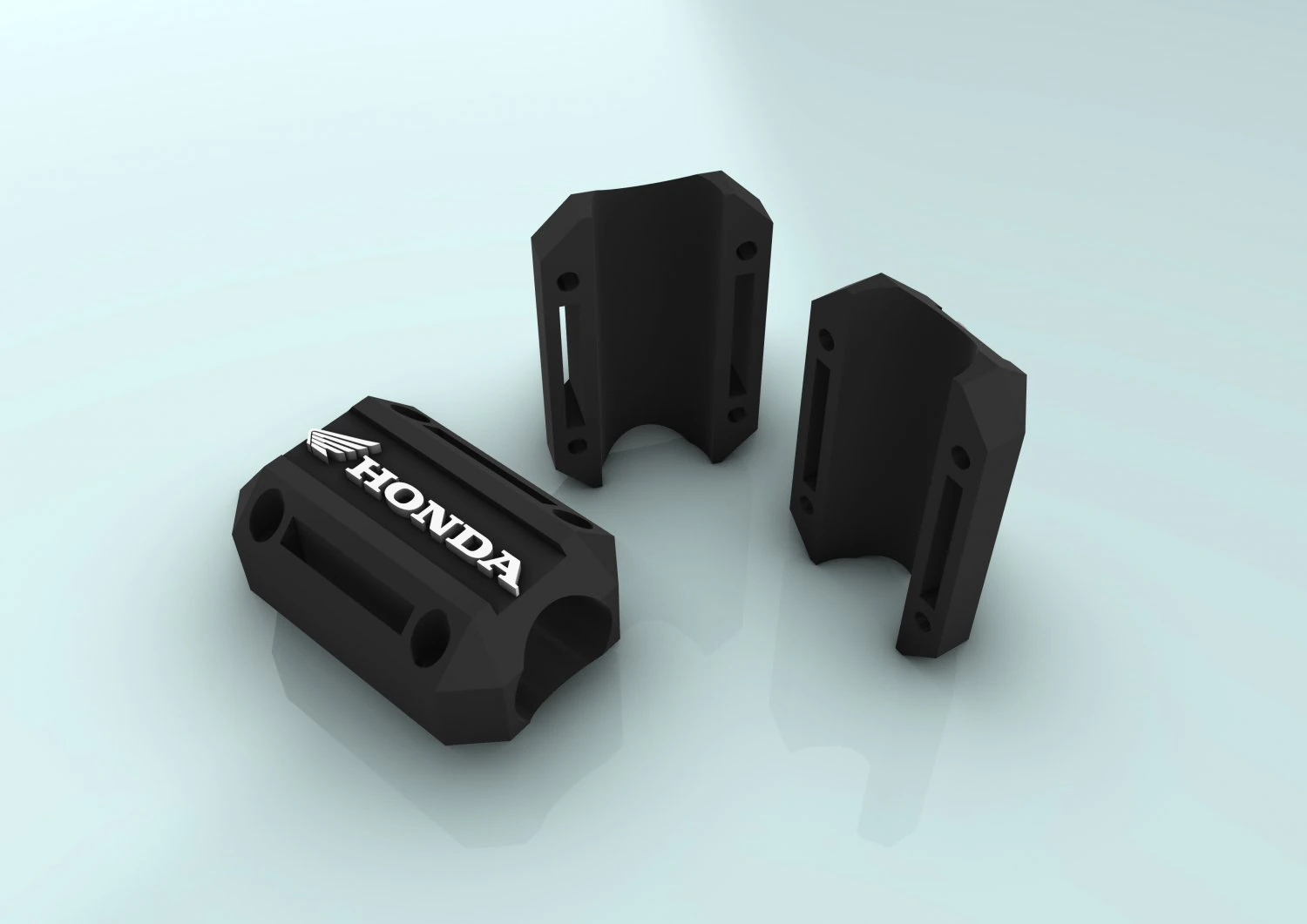 HONDA Custom bumper 3D Print Model .c4d .max .obj .3ds .fbx .stl .blend 