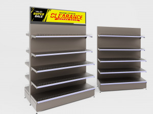 Matel Storage Shelving rack 3D Model