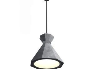 Octagonal concrete lamp 3D Model