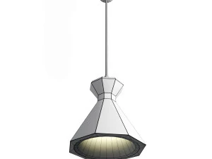Octagonal concrete lamp 3D Model