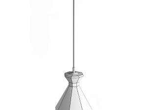 Octagonal concrete lamp 3D Model