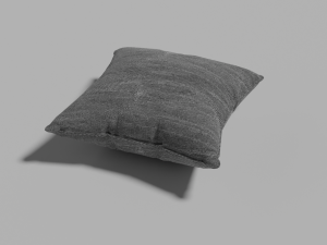 Pillow grey with texture Modelo 3D