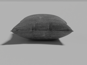 Pillow grey with texture 3D Model