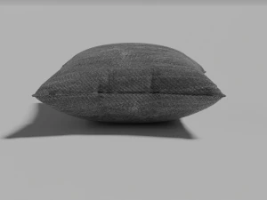 Cuscino grigio con texture Modello 3D