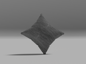Pillow grey with texture 3D Model