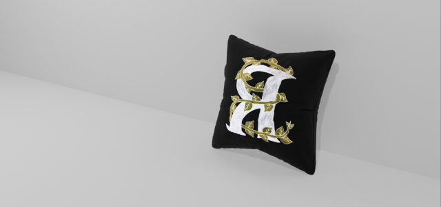 Pillow with a letter Modèle 3D .c4d .max .obj .3ds .fbx .stl .blend 