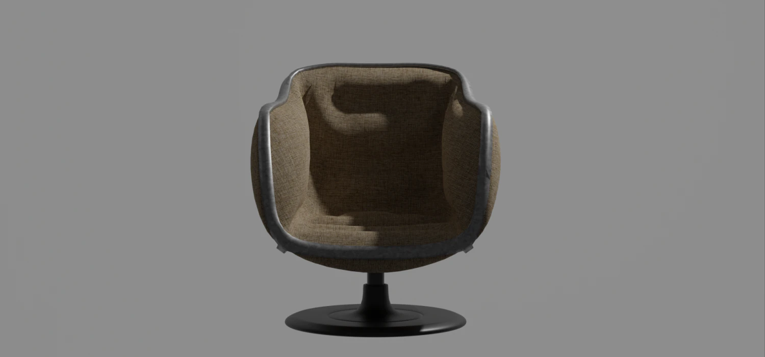 Swivel chair 3D Model .c4d .max .obj .3ds .fbx .stl .blend 