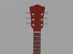 Chitarra elettrica non realistica Modello 3D