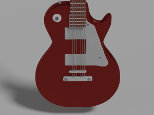 Electric guitar not realistic Modelo 3D