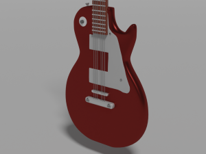 Electric guitar not realistic Modelo 3D