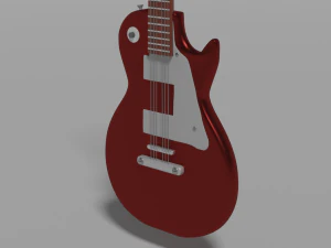 Chitarra elettrica non realistica Modello 3D