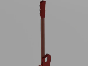Chitarra elettrica non realistica Modello 3D