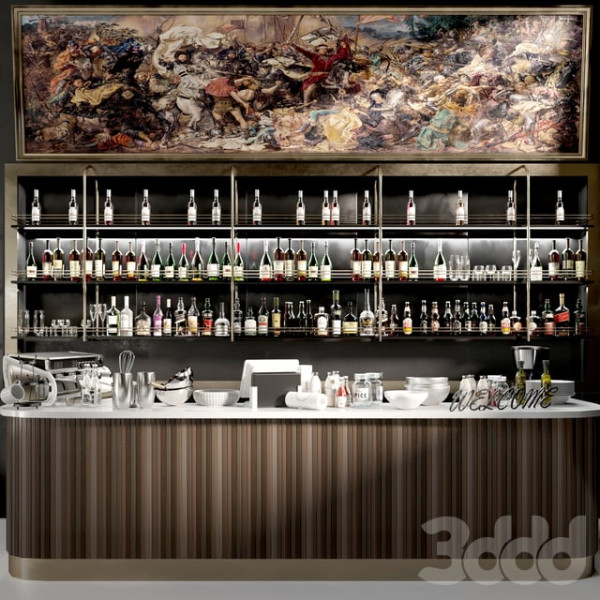 Bar model 3D Model .c4d .max .obj .3ds .fbx .stl .blend 