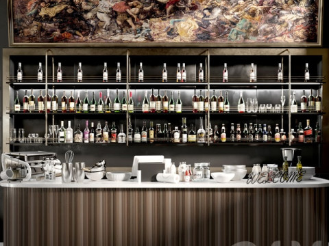 Bar model 3D Model