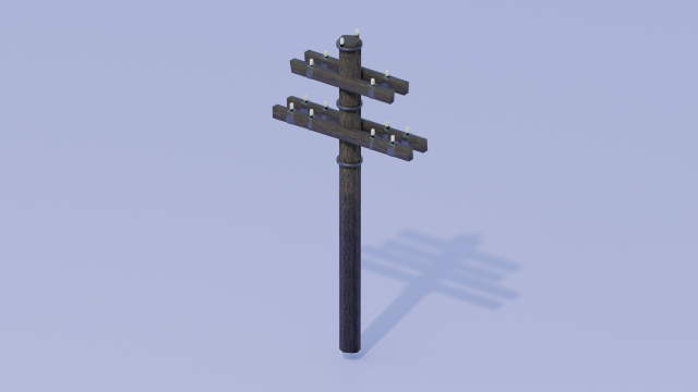 Electrical tower 3D 模型 .c4d .max .obj .3ds .fbx .stl .blend 