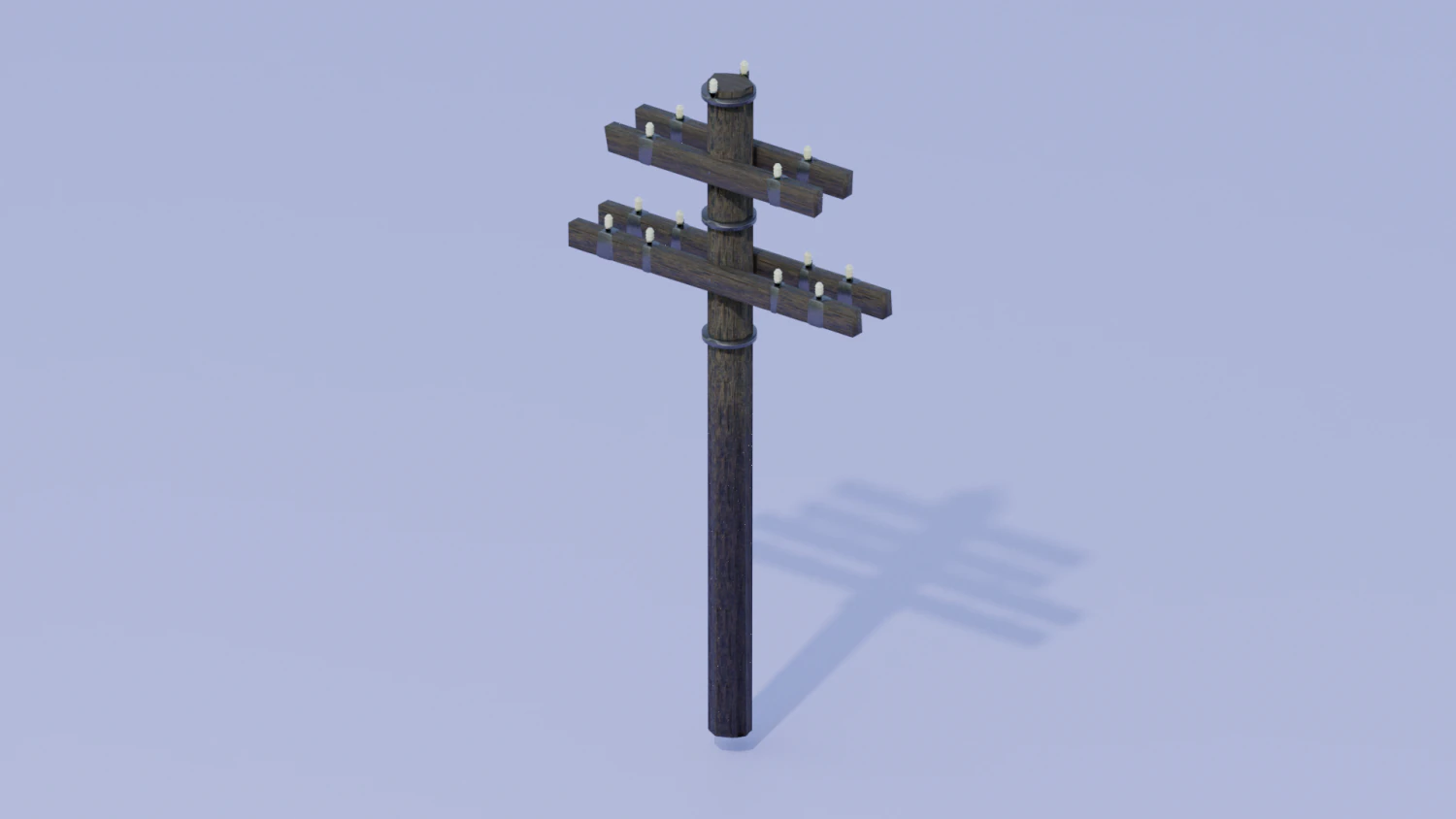 Electrical tower 3D Model .c4d .max .obj .3ds .fbx .stl .blend 