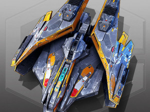 Sci-Fi Spaceship 3D मॉडल