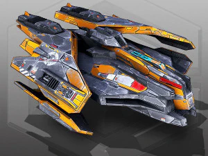 Bilim Kurgu Uzay Gemisi 3D Model