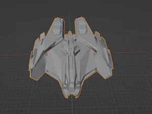 Bilim Kurgu Uzay Gemisi 3D Model