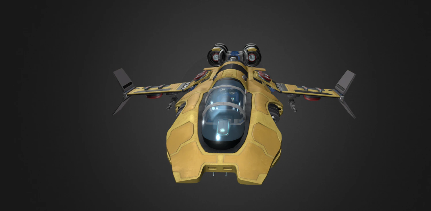 Uzay Gemisi Bilimkurgu 3D Model .c4d .max .obj .3ds .fbx .stl .blend 