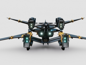 Lowpoly Aircraft - Starfall 3D Model