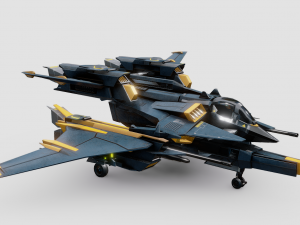 Lowpoly Aircraft - Starfall 3D Model
