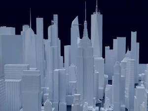 100 Unique Newyork Buildings kitbash bundle 3D Model