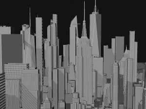 100 Unique Newyork Buildings kitbash bundle 3D Модель