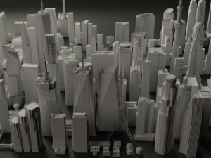 Mega Buildings Pack 3Dモデル