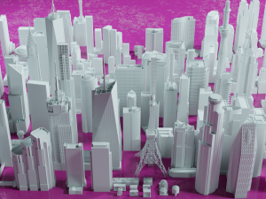 Mega Buildings Pack 3Dモデル