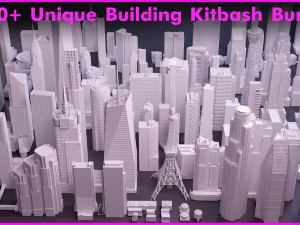 Mega Buildings Pack 3Dモデル