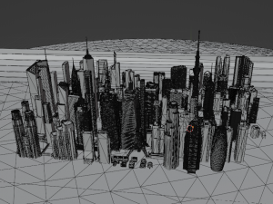 Mega Buildings Pack 3Dモデル