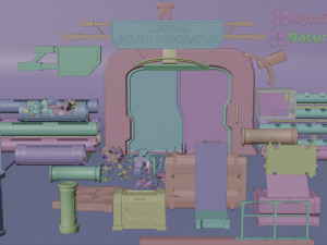 Sci-Fi Props Kitbash Bundle 3D 模型