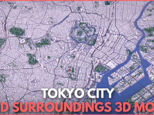 Citt&agrave; di Tokio Modello 3D